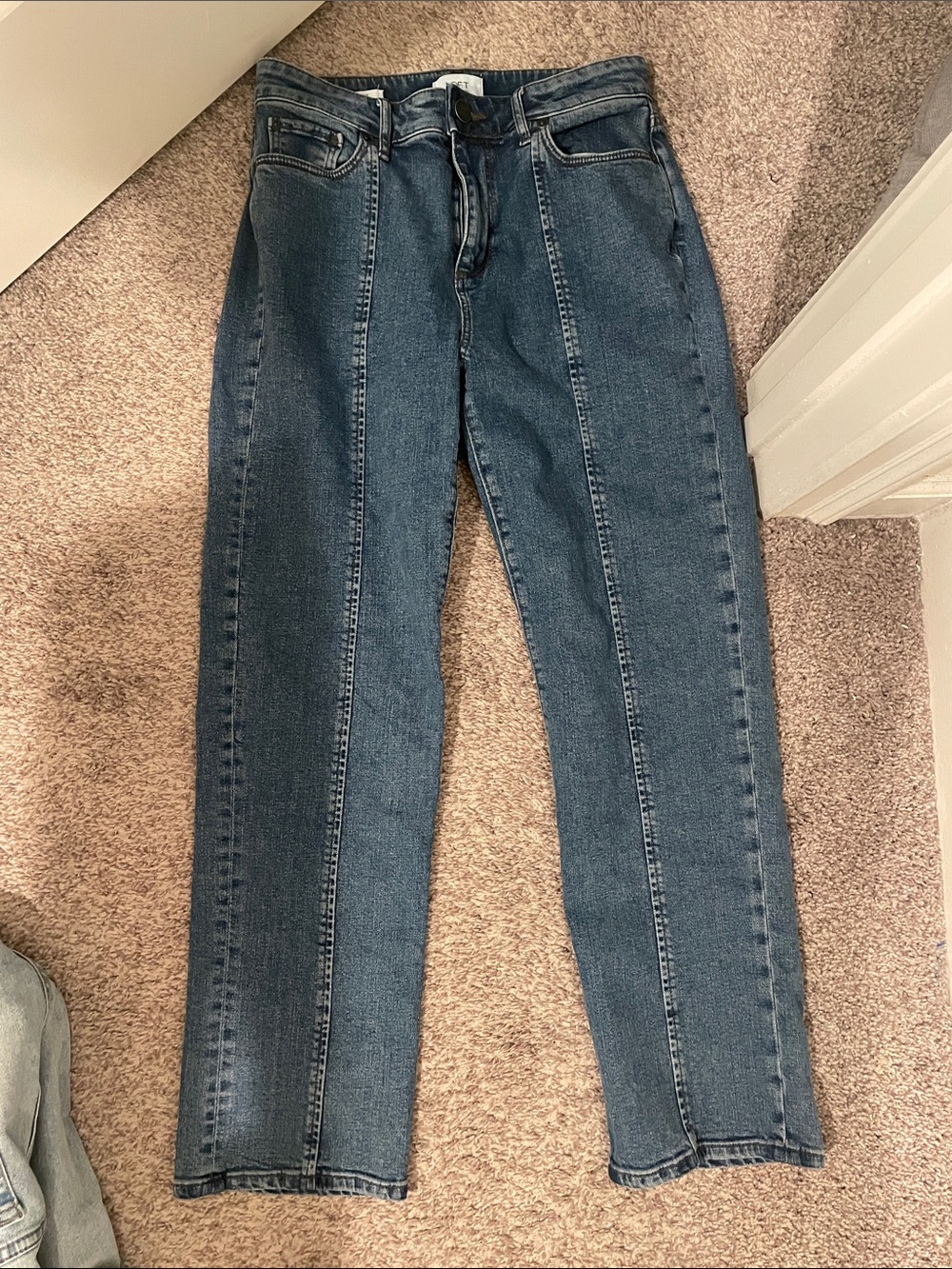 LOFT curvy Straight-Leg Jeans size 2